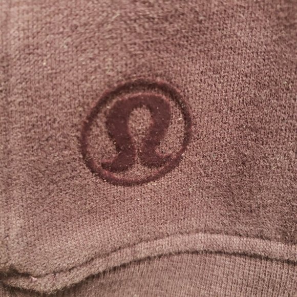 Lululemon Womens Fleece Floral Flock Pull Over Size 6 Purple Long Sleeve Mock - Picture 3 of 8